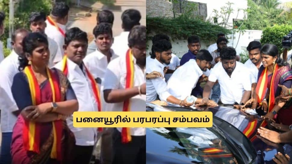 விஜய் காரை தடுத்து நிறுத்திய பெண்! கண்ணீருடன் நின்ற அஜிதா.. யார் இவர்?