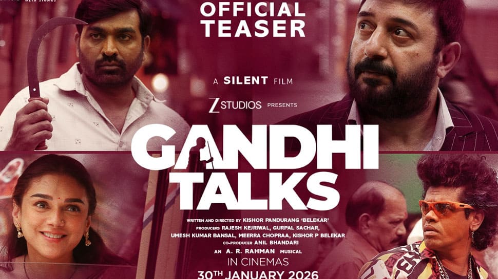 “காந்தி டாக்ஸ்” டீசர் வெளியீடு: ஜனவரியில் திரையரங்குகளை ஆட்கொள்ளப் போகும் மௌனம்