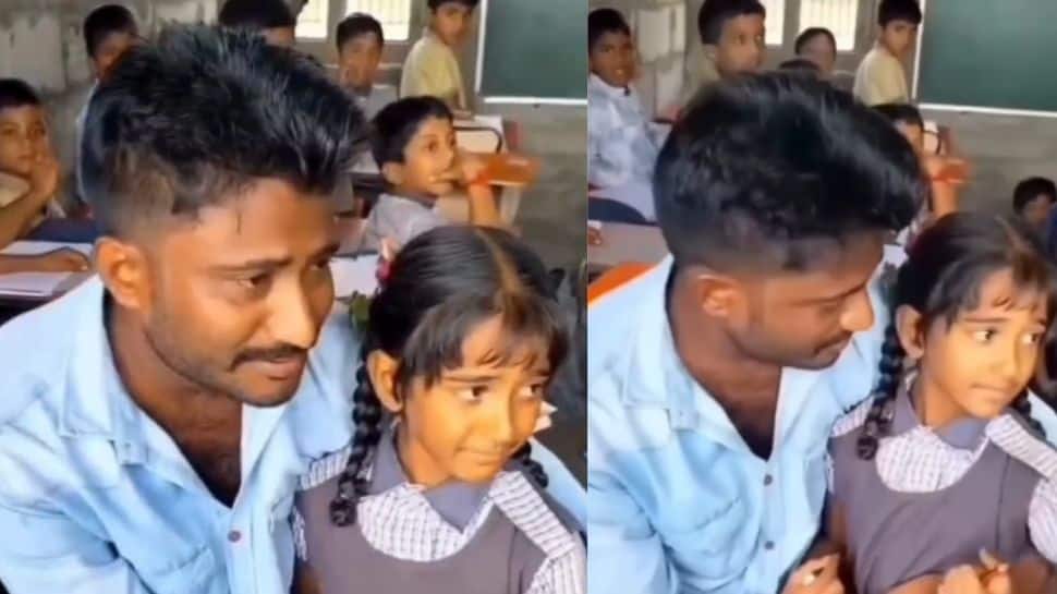 “ப்ளீஸ் மேடம்..என் மகளை அடிக்காதீங்க” டீச்சரிடம் கெஞ்சிய தந்தை! வைரல் வீடியாே..