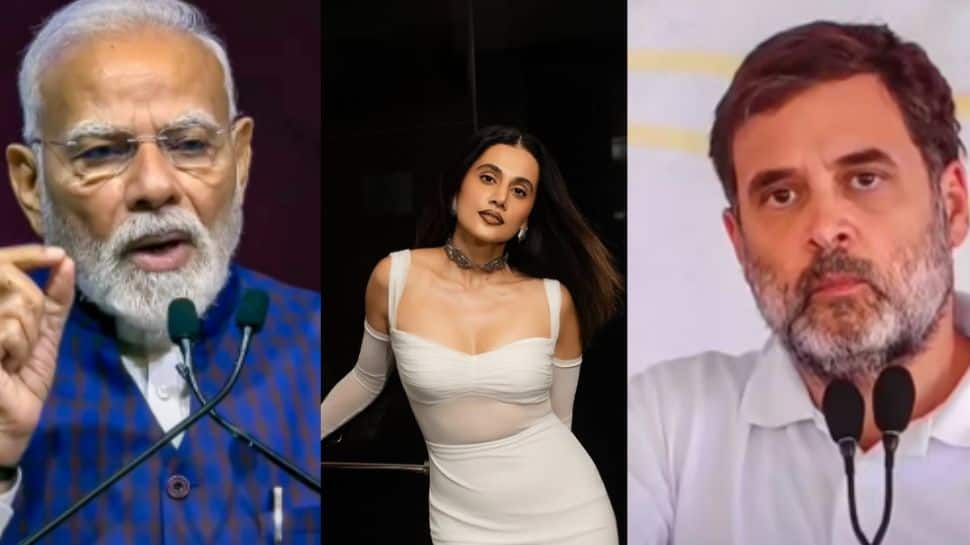 Sarcasting Narendra Modi Vs Rahul Gandhi Actress Taapsee Pannu Chooses Favorite ...
