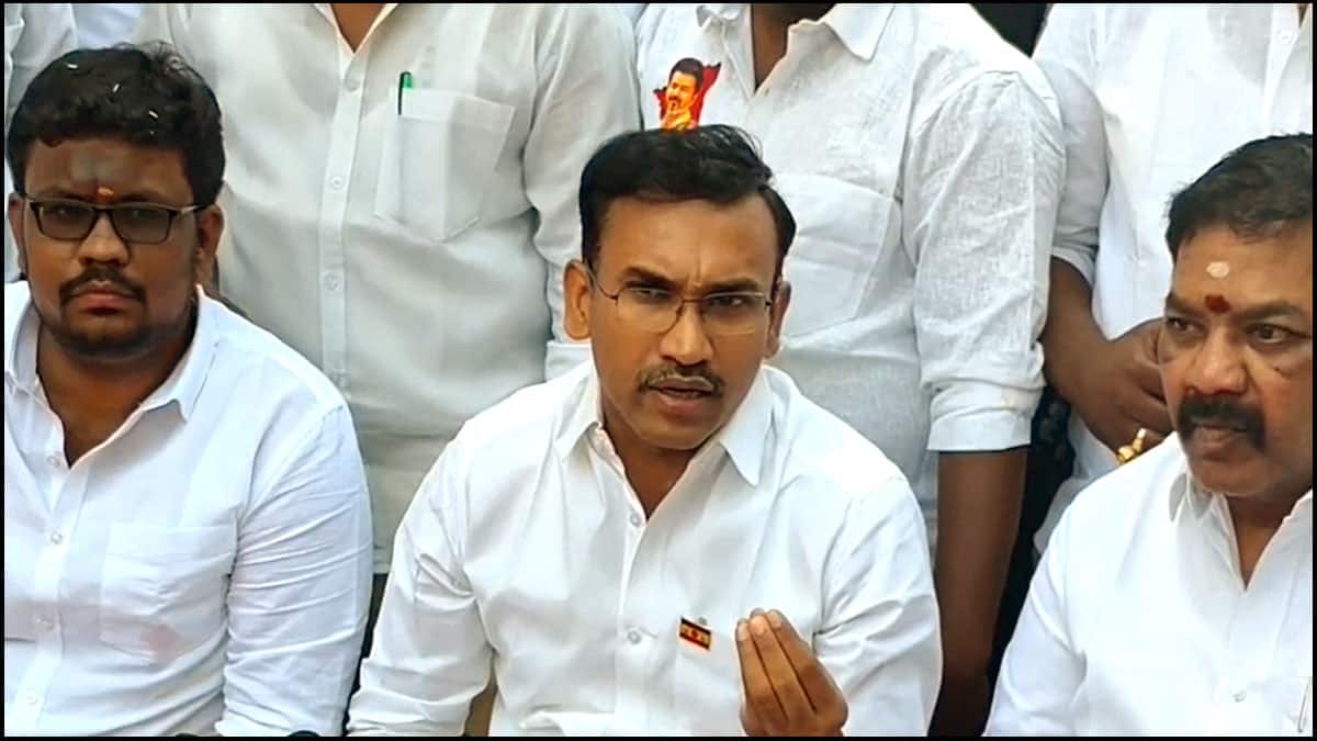 திமுகவுடன் இணைந்தால் தேமுதிகவுக்கும் தோல்வி நிச்சயம் -தவெக கொள்கை பரப்புச் செயலாளர் பேட்டி