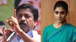 நயன்தாரா குறித்து அவதூறு பேச்சு..சி.வி. சண்முகத்திற்கு தென்னிந்திய நடிகர் சங்கம் கண்டனம்!