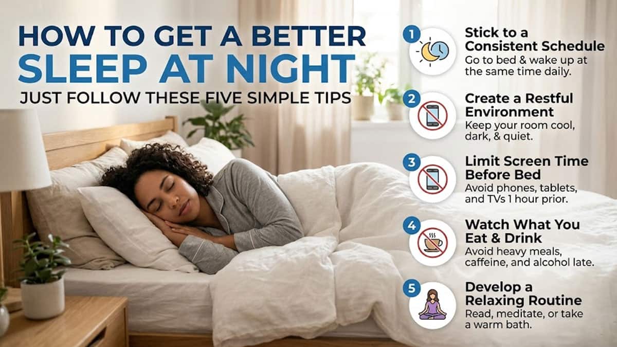 How to Get a Better Sleep at Night Just Follow These Five Simple Tips ...