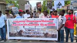 மதுரையில் நடைபெற்ற கரப்பான்களின் பேரணி! மத்திய அரசை கண்டித்து நடைபெற்றது!