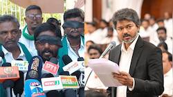 தேனியில் விவசாயிகள் கருப்பு துணி கட்டி ஆர்ப்பாட்டம்! ஏன் தெரியுமா?
