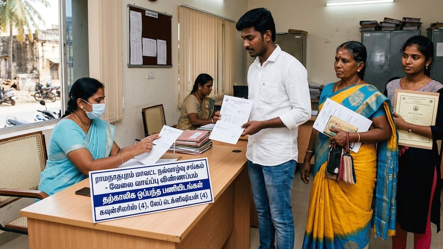 ராமநாதபுரம் மக்களே மிஸ் பண்ணிடாதீங்க.. ஜூன் 16 கடைசி தேதி! DHS புதிய வேலைவாய்ப்பு