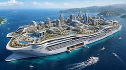 ‘Freedom Ship’ என்ற பெயரில் மிதக்கும் சிறிய நகரம்