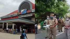 கோயம்பேடு பேருந்து நிலையத்தில் பறந்த ட்ரோன்: என்னமோ பறக்குதே?