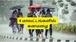 தமிழகத்தில் இன்று 4 மாவட்டங்களில் கனமழை, வானிலை மையம் எச்சரிக்கை