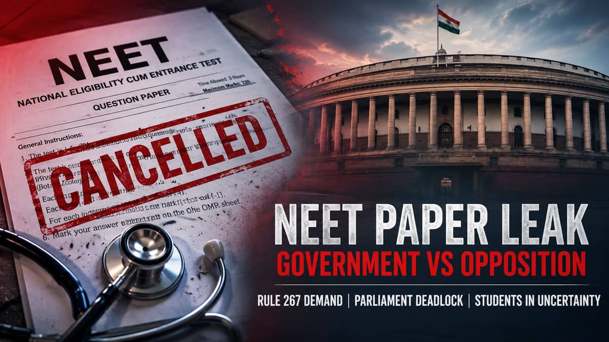 Explained: Rule 267 என்றால் என்ன? NEET வினாத்தாள் கசிவு விவகாரத்தில் அது ஏன் முக்கியம்?