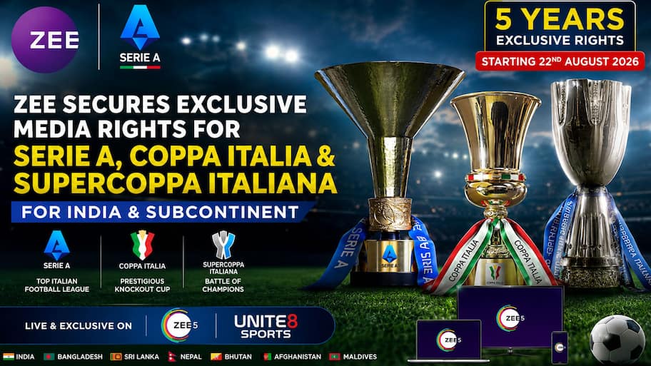 Zee5-ல் Serie A Live: இந்தியாவில் 5 ஆண்டுகளுக்கான ஒளிபரப்பு உரிமையை பெற்ற Z நிறுவனம்