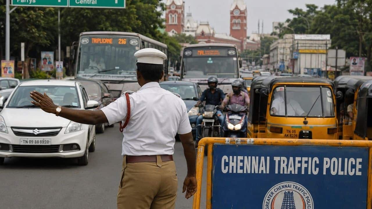 சென்னையில் சுதந்திர தின ஒத்திகை: போக்குவரத்து மாற்றம்