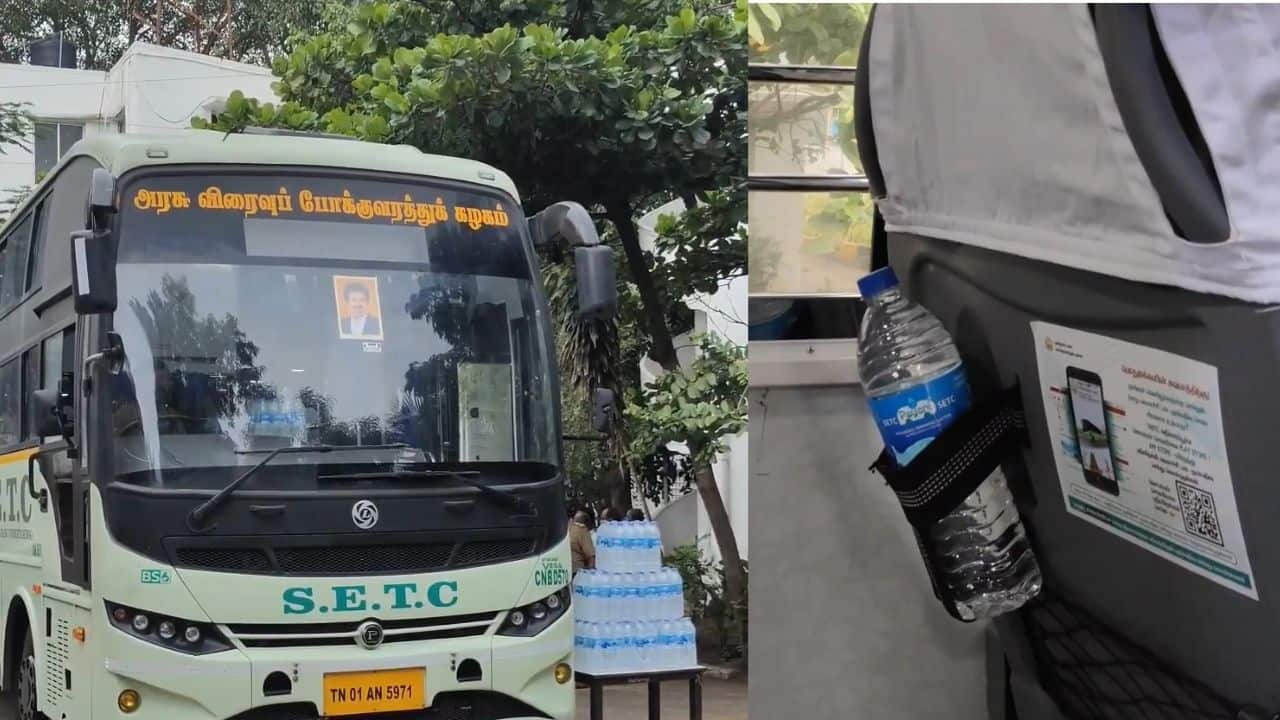 அரசு பேருந்துகளில் ரூ.10க்கு குடிநீர் பாட்டில் திட்டம்