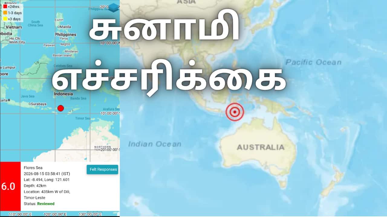 இந்தோனேஷியாவில் 7.7 ரிக்டர் நிலநடுக்கம்; சுனாமி எச்சரிக்கை