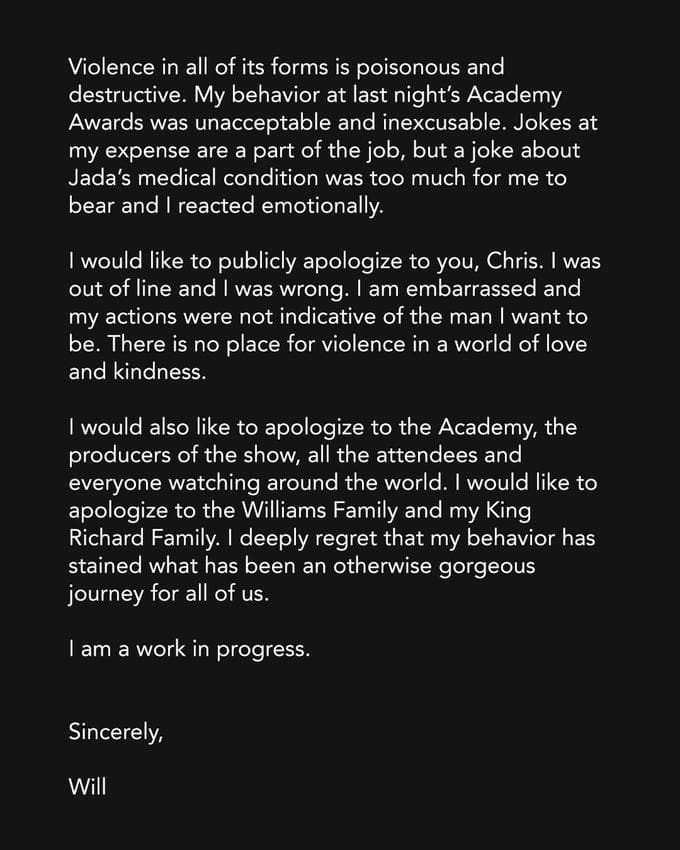 Image Of Will Smith Letter