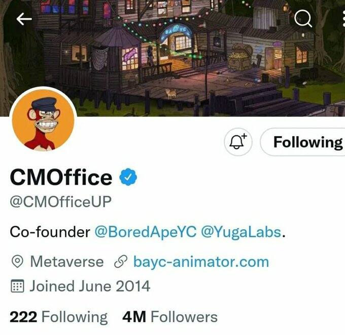 CMO UP Twitter Account Hacked