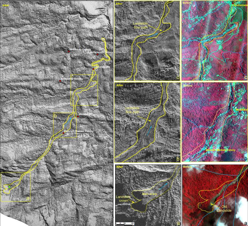 Wayanad Landslide Satellite Images