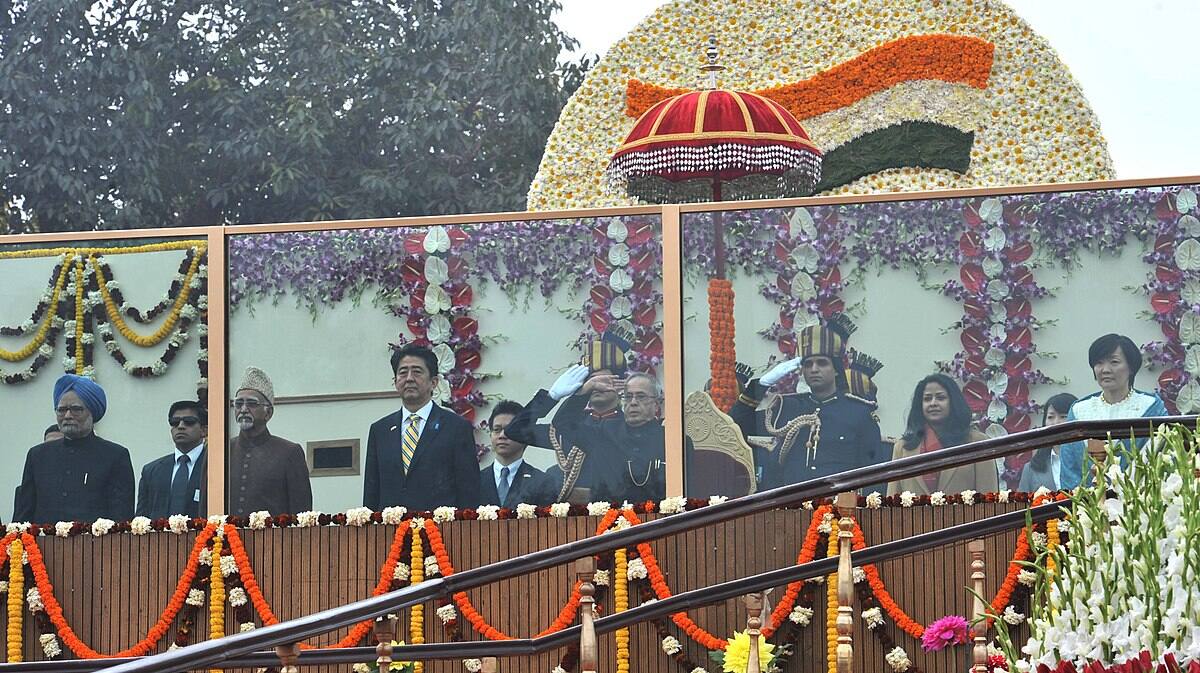 Shinzo Abe in 65th Republic day of ndia