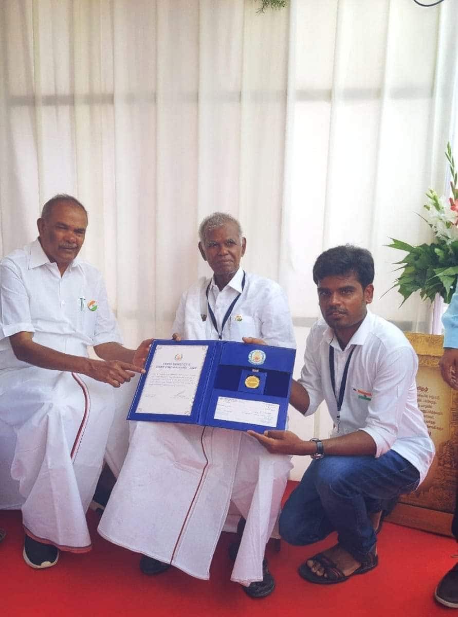 Gudiyattam Youth Gets State Youth Award from Tamil Nadu CM MK Stalin