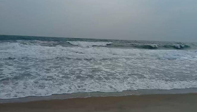 தனுஷ்கோடி,கடல் சீற்றம், Dhanushkodi,sea ​​wave,Rameswaram,Tourist