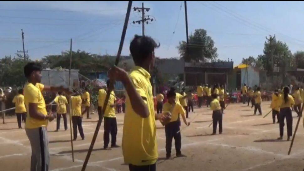 Hosur: School Students Create World Record in Silambam