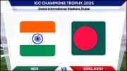 சாம்பியன்ஸ் டிராபி 2025 இந்தியா vs வங்கதேசம் போட்டி நேரடி ஒளிபரப்பு இலவசமாக எங்கு பார்ப்பது