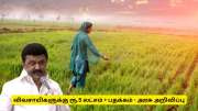 தமிழ்நாட்டு விவசாயிகளுக்கு குட் நியூஸ்! ரூ.5 லட்சம் பரிசு, 7 ஆயிரம் மதிப்புள்ள பதக்கம் - முழு விவரம்