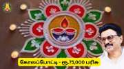 கோலப்போட்டி நடத்தும் தமிழ்நாடு அரசு, 75 ஆயிரம் ரூபாய் பரிசு - பெண்களுக்கு குட் நியூஸ்