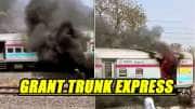 சென்னை-புது தில்லி கிராண்ட் டிரங்க் ரயிலில் தீ விபத்து: பயணிகள் கவனத்தால் தப்பிய உயிர்கள்