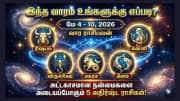 வார ராசிபலன் (மே 4-10): இந்த வாரம் ஜொலிக்கப்போகும் 5 அதிர்ஷ்ட ராசிகள் வார ராசிபலன் (மே 4-10): இந்த வாரம் ஜொலிக்கப்போகும் 5 அதிர்ஷ்ட ராசிகள்