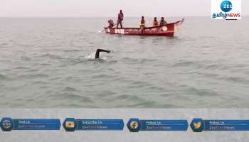 13 மணி நேரம் நீச்சலடித்து தூத்துக்குடி இளைஞர் சாதனை