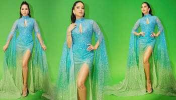 Sunny Leone: நீல வண்ண ஆடையில் ரசிகர்களின் தூக்கத்தைக் கெடுக்கும் சன்னி லியோன்