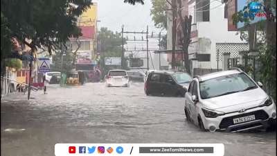 பள்ளத்தில் தேங்கிய மழை நீரில் சிக்கியவர்களை மீட்கும் பணி தீவிரம்!