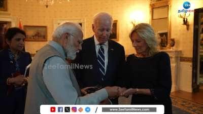 PM Modi presented this Costly gift to American President Joe Bidens Wife