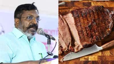 இந்து மக்கள் மாட்டுக் கறியை உண்ணுகிறார்கள் - திருமாவளவன் பேச்சு!