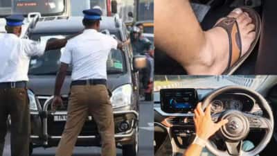 செருப்பு போட்டு கார் ஓட்டினால் தவறா...? அபராதம் விதிக்கப்படுமா...? 