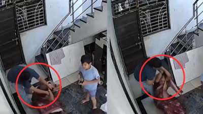 வயதான மாமியாரை ஈவு இரக்கமின்றி தாக்கிய மருமகள்! வைரலாகும் சிசிடிவி காட்சிகள்..