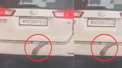 கார் டிக்கியில் தொங்கிய கை! அச்சமூட்டும் வைரல் வீடியோ..