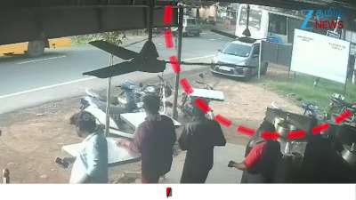 Big Accident prevented due to presence of mind of Bus Driver