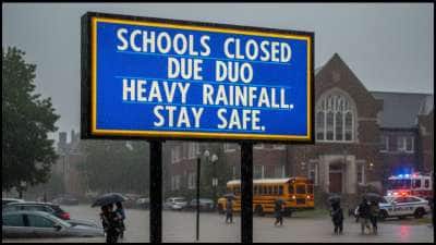 கனமழை காரணமாக.. இன்று பல மாவட்டங்களில் பள்ளிகள் மூட உத்தரவு!