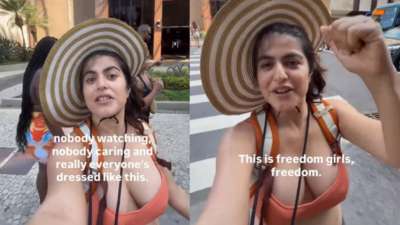 பிகினி உடையில் இந்தியாவில் நான் நடந்து போயிருந்தால்... நடிகை போட்ட வீடியோ வைரல்!