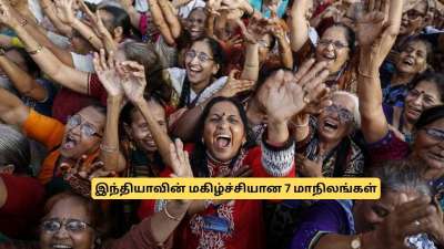 இந்தியாவின் டாப் 7 மகிழ்ச்சியான மாநிலங்கள்! லிஸ்டில் தமிழ்நாடு இருக்கா? தெரிஞ்சா ஷாக் ஆயிருவீங்க