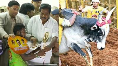 அலங்காநல்லூர் ஜல்லிக்கட்டு: 19 காளைகளை அடக்கி அசத்தல்.. காரை வென்ற கார்த்திக்!