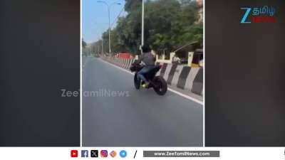 Bike borne youths atrocity act on roads at Chennai in nights