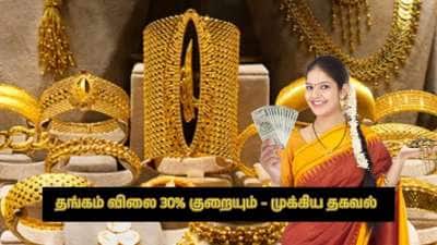 தங்கம் விலையில் அதிரடி மாற்றம்: 30% வரை குறைய வாய்ப்பு? நகைப்பிரியர்களுக்கு ஹேப்பி நியூஸ்