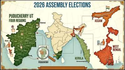 2026 சட்டமன்றத் தேர்தல்: 5 மாநில மொத்த இடங்கள், பெரும்பான்மை மற்றும் முக்கிய வேட்பாளர்கள் -முழு விவரம்