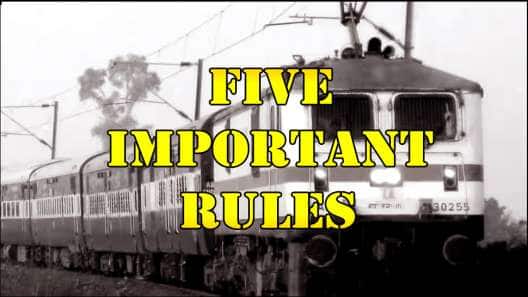 ரயிலில் அடிக்கடி பயணம் செய்கிறீர்களா? இந்த 5 விதிகளை அறிந்து கொள்ளுங்கள்
