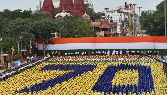 பிரதமர் நரேந்திர மோடி 70_வது சுதந்திர தின விழாவின் போது