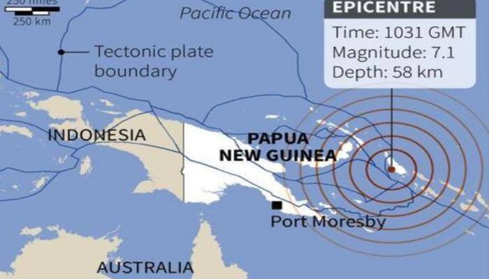 பப்புவா நியூ கினியாவில் பயங்கர நிலநடுக்கம்