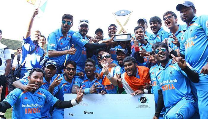 பார்வையற்றோர் டி-20 உலக கோப்பை: இந்திய அணி மீண்டும் சாம்பியன் பார்வையற்றோர் டி-20 உலக கோப்பை: இந்திய அணி மீண்டும் சாம்பியன்
